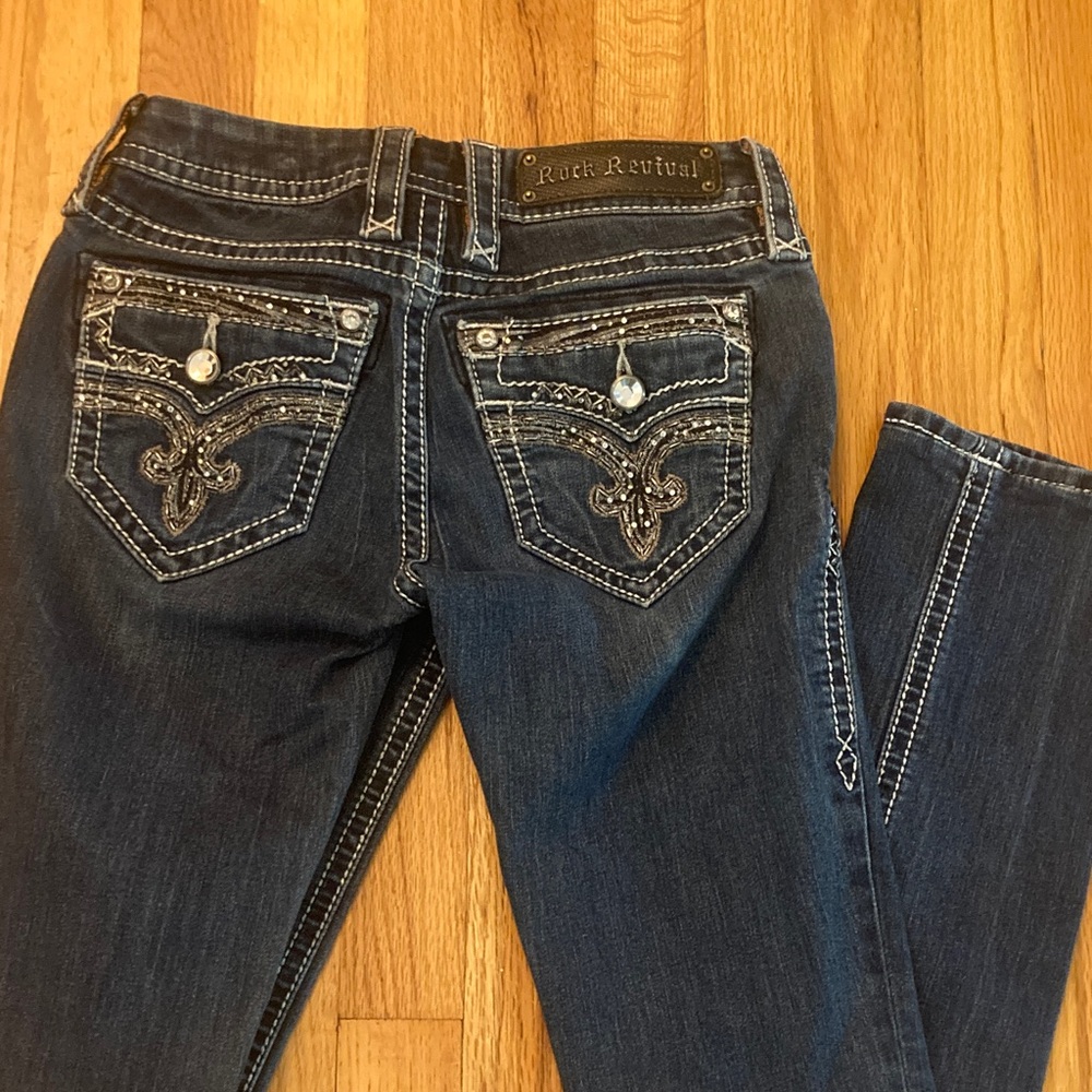 Rock Revival Women's Dark Blue Skinny Jeans